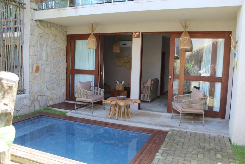 Casa De Luxo Na Praia Do Patacho - Cond. Azulu, Casa 04 Villa Pôrto de Pedras Dış mekan fotoğraf
